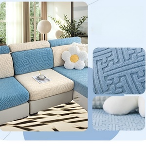 Jacquard moderno 100% poliéster grueso sofá <span class=keywords><strong>funda</strong></span> y Fundas de cojín tamaño personalizado Anti-suciedad y lavable a máquina decoración del hogar - Product Image 3