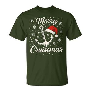 Camiseta navideña Merry Cruisemas para amantes de las cruceros, ropa familiar para las vacaciones - Product Image 1