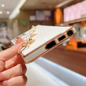 Étui en silicone avec bracelet cœur d'amour pour Samsung Galaxy, couverture souple pour S23 S22 S21 A52 A12 52S <span class=keywords><strong>53</strong></span> 5G 22 21 23 Plain Design Placage - Product Image 6