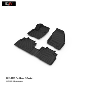 Vente chaude 3 pièces Tpe tapis de sol de voiture accessoires d'intérieur de voiture tapis de pied pour 2015-2019 <span class=keywords><strong>Ford</strong></span> EDGE - Product Image 2