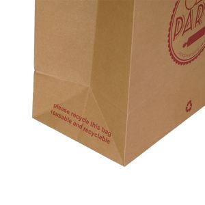 Bolsa de Regalo de Papel Kraft con Logotipo, Tamaño, Color y Diseño Personalizados, Bolsa de Compras Blanca para Supermercado, para Ropa, Velas, Manualidades y Alimentos - Product Image 3