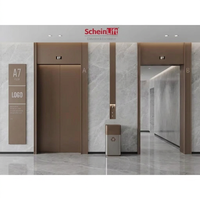 Ascenseur extérieur de luxe moderne pour hôtel et villa, en acier inoxydable 304, à traction, sans engrenages, haute capacité, résistant aux rayures