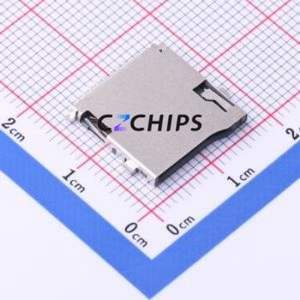 TF-01B SD Card / Memory Card Connector SMD Connector Self-Return Type MicroSD Card (TF Card) Card Holder 1.8mm - Product Image 1