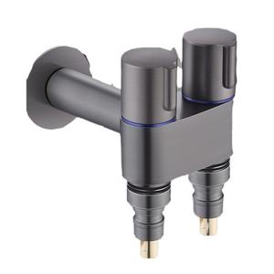 Válvula de ángulo de latón doble de 4 puntos a granel, dos juntas, multifuncional, para el hogar, lavadora dedicada, grifo, pieza de aparato de lavandería - Product Image 5