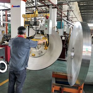 वओवोलिफ्ट इलेक्ट्रिक एल्यूमीनियम कुंडल रोल हैंडलिंग धातु स्टील या एल्यूमीनियम कोइल कार छत के लिए वैक्यूम लिफ्टर लोड 1000 किलो - Product Image 1