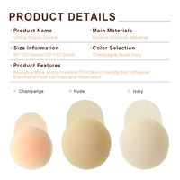 Sutiã Adesivo de Silicone Reutilizável com Efeito Push-up e Cobertura para Mamilos, com Caixa de Papel