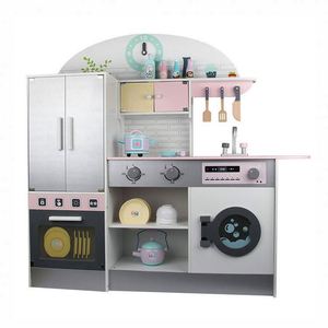 Ensemble de jouets de cuisine éducatifs Montessori intelligents unisexes en bois de pin et plastique ABS multicolores pour enfants Toysrunner - Product Image 3