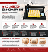 Máquina Codificadora de Huevos Automática Docod XE02E, Impresora de Huevos con Eje XY para Impresión de Fecha, Lote, Código QR y Trazabilidad