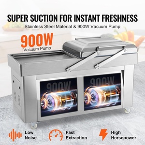 Máquina Empacadora y Selladora Industrial de Doble Cámara de Vacío para Pollo en Plástico de Fabricantes Hualian para Supermercado - Product Image 3