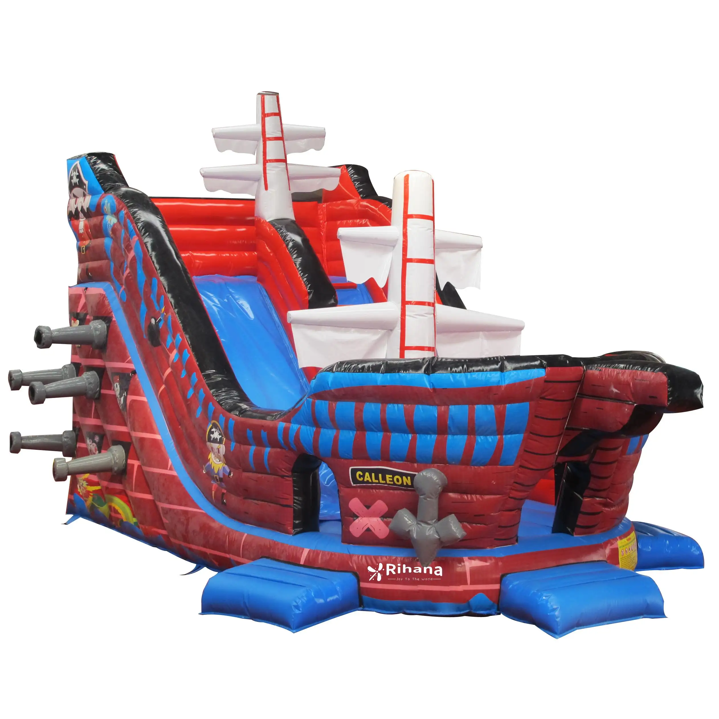2023 nouvelle vente chaude trampoline gonflable personnalisable bateau pirate toboggans gonflables à vendre
