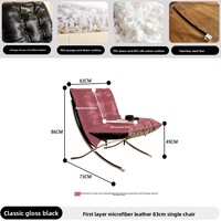 Fauteuil d'appoint capitonné en cuir véritable pleine fleur huilé vintage pour villas de luxe, hôtels et petits espaces commerciaux