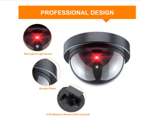 Offre Spéciale Simulation de dôme factice intérieur de sécurité à domicile sans caméra vidéo et audio avec LED rouge clignotante