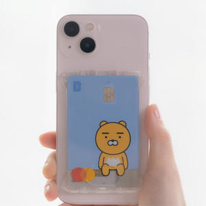 [pluslook] Porte-cartes adhésif léger fabriqué en Corée pour smartphones, tiroir à cartes à extraction facile, fixation arrière stable, emballage personnalisé - Product Image 2