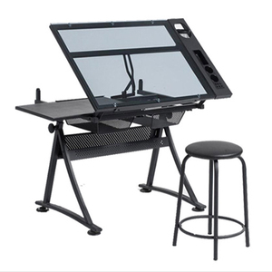 Bview Art all'ingrosso multifunzionale tavolo da disegno tavolo regolabile in altezza con sgabello per la pittura - Product Image 1
