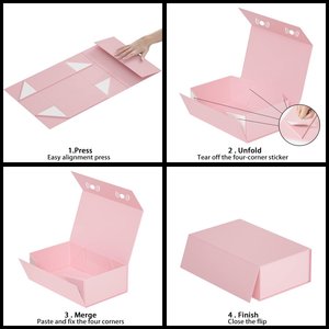 Carpeta Ecológica Reutilizable con Cierre Magnético Rosa de Lujo, para Propuesta de Dama de Honor, Regalos de Cumpleaños y Empaque de Regalos Premium - Product Image 2