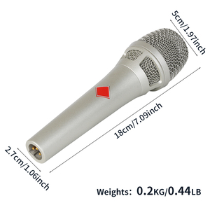 Micrófono con Cable Profesional V300, Micrófono de Condensador Vocal con Cable, Micrófono de Escenario para Interfaz de Audio - Product Image 6