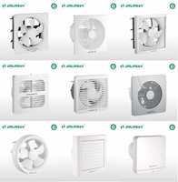 Ventilateur extracteur d'air électrique de 6 pouces, monté sur fenêtre, en plastique blanc, AC 220V, JINLING ODM, pour cuisine et restaurant