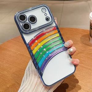 Nuovo arrivato <span class=keywords><strong>arcobaleno</strong></span> sabbie mobili diamante per <span class=keywords><strong>iPhone</strong></span> 17 Air Case Premium <span class=keywords><strong>Cover</strong></span> del telefono cellulare - Product Image 3