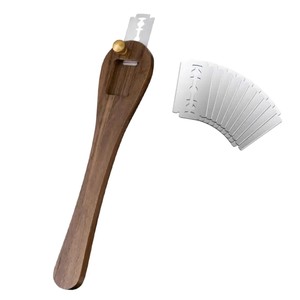 Wooden <b>Bread</b> Scoring <b>Knife</b> With Replaceable Blades For Baking Artisan <b>Bread</b> Dough Pattern Cutting Tool - Product Image 5