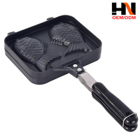 Poêle à Taiyaki 2, 3 ou 4 poissons, antiadhésive, pour gaufres, mini-œufs et crêpes, ensemble de cuisson
