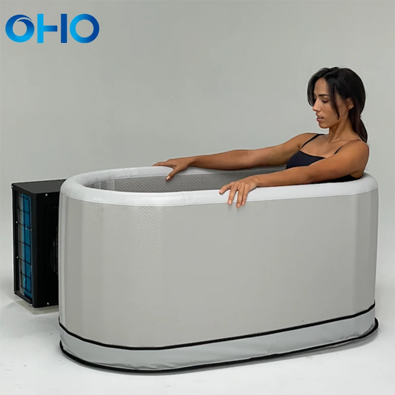 OHO New Design Hot Inflatable Dropstitch Cold Plunge Outdoor Ice Bath Tub for Therapy Training Recovery-Inflatable Park,Inflatbale Tent ,Floating Water Park,Inflatable Pool,Inflatable Obstacle Course,Inflatable Water Slide Factory Manufacturer