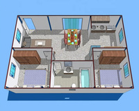 Conteneurs de construction d'hôtel modulaires détachables, préfabriqués au Japon, maison préfabriquée