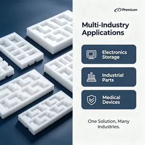 epe pad <b>Foam</b> Protective Packaging Insert EPE Cushioning Material White <b>Square</b> Grid Design epe <b>foam</b> boards for packaging - Product Image 6