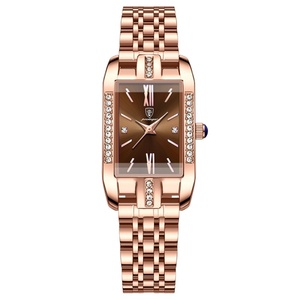 <span class=keywords><strong>Montre</strong></span> à Quartz de luxe pour dames <span class=keywords><strong>montre</strong></span>-bracelet <span class=keywords><strong>en</strong></span> acier inoxydable étanche diamant lumineux pour femmes 30mm diamètre du cadran alliage de verre - Product Image 5