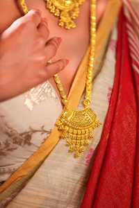 Ensemble d'accessoires de mode plaqué or avec collier pendentif et boucles d'oreilles pendantes assorties, ensemble traditionnel pour femmes - Product Image 5
