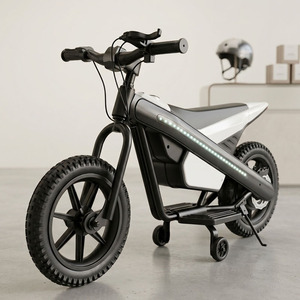<span class=keywords><strong>Moto</strong></span> électrique pour enfants avec roues d'apprentissage, cadre lumineux LED, vélo électrique rechargeable pour garçons et filles de 6 ans et plus - Product Image 6