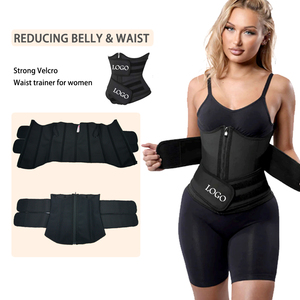 2025 New Arrivals Waist Trainers Cincher for Women Two Blet Corset <strong>Underbust</strong> 100% Latex Sport Girdle Hourglass Body Shaper - Product Image 2
