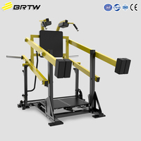 Brightway Commercial Unisex Pendulum Squat Machine Nouveau Type Plateforme de musculation à charge libre pour les jambes, Leg Press, Hack Squat, Entraîneur de force musculaire