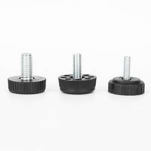 Adjustable Leveling Feet <b>Plastic</b> Furniture Levelers Screw On Table Cabinet Leg Feet Height Adjustable Support Feet,Made in China - Product Image 2