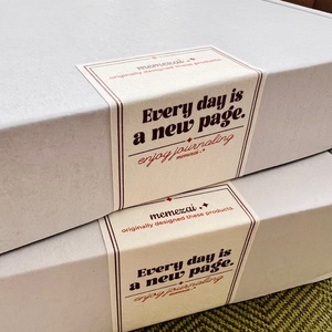 מותאם אישית מט דביק תוויות דבק עצמי עמיד למים pp קרטון "תודה" מדבקות עבור תיבת משלוח מאובטחת - Product Image 1