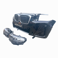 Parachoques Delantero Usado de Plástico para X3 G01LCI M Sport 2022-2024 con Tanque de Agua, Disipador de Calor, Ventilador Electrónico y Juego de Faros