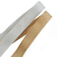 Bande élastique en nylon et élasthanne haute extensibilité avec surpiqûres dorées pour la lingerie, vente en gros pour les fabricants