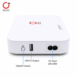 OLAX D8pro เครื่องสำรองไฟแบบพกพาขนาดเล็ก 12V 74WH 20000mah ช่องเสียบ USB 2A สำหรับกล้องวงจรปิด WiFi D8 Pro Mini UPS สำหรับเราเตอร์ WiFi D8 Pro - Product Image 5