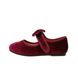 Stivaletti piatti HZBC con fiocco in stile western da ragazza, in pelle scamosciata, con suola in gomma e fodera in pelle, colore unico - Product Image 5