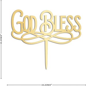 Nuevo <span class=keywords><strong>Pastel</strong></span> <span class=keywords><strong>de</strong></span> Bautizo Personalizado <span class=keywords><strong>de</strong></span> Acrílico con Letras <span class=keywords><strong>de</strong></span> 6 Pulgadas <span class=keywords><strong>de</strong></span> la Marca Unicorn, para Bodas, Cumpleaños, Bautizos, <span class=keywords><strong>Primera</strong></span> Comunión, con la Frase 'Dios Bendiga al Bebé' - Product Image 4