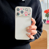 Protecteur d'objectif de caméra mobile en verre trempé transparent au design de dessin animé pour iPhone 17 18 16 Pro Max – Protection d'objectif tout-en-un