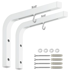 Support mural universel HEYU <span class=keywords><strong>pour</strong></span> <span class=keywords><strong>écran</strong></span> de projecteur, support en L de 11 pouces, extension réglable avec crochet <span class=keywords><strong>pour</strong></span> <span class=keywords><strong>écran</strong></span> de projecteur - Product Image 1