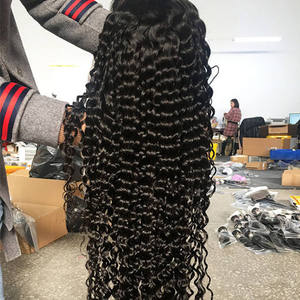 Nouvelle arrivée 13x4 HD pour perruque en cheveux humains brésiliens Remy à double trame, 26 pouces, frontale transparente pour dentelle, 60 perruques - Product Image 3