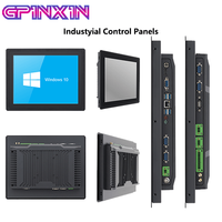 Moniteur industriel tactile personnalisé de 10, 12, 15, 21,5, 24, 32 pouces, 1080P, haute luminosité, robuste, écran plat IPS TFT LCD IP65