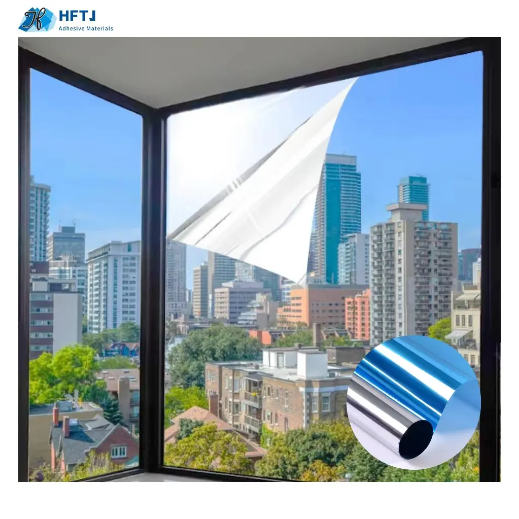 99%UV rejection Heat Control Window Film Sun Blocking Reflective one way mirror window film building mirror window glass film