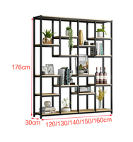 Étagère en métal minimaliste moderne personnalisable présentoir de librairie en acier pour bureau à domicile design élégant en alliage d'aluminium