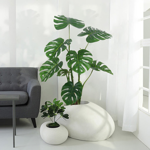 Meilleur monstera artificiel plante en pot <span class=keywords><strong>intérieur</strong></span>/extérieur bonsaï plante artificielle de fromage <span class=keywords><strong>suisse</strong></span> pour la maison <span class=keywords><strong>d</strong></span>écoration de vie - Product Image 2