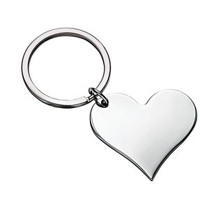 Portachiavi a Moschettone a Cuore Singolo, Stile Vintage, in Metallo, Lega di Zinco, Logo Personalizzato, Stile Cartone Animato, Senza Confezione - Product Image 1