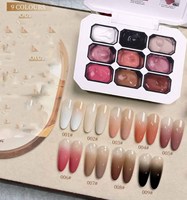 Vernis à ongles en gel transparent personnalisé avec logo, sans lavage, effet dégradé épais, pour usage en salon (vente en gros)