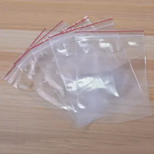 Hersluitbare Transparante Pe Zip Lock Plastic Zak Verpakking Sieraden Voedsel Kleding