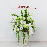 Boule florale artificielle en soie en forme de coquille pour centres de table de mariage et présentoirs de vitrine/magasins de détail
